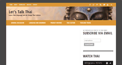 Desktop Screenshot of letstalkthai.com