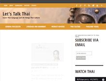 Tablet Screenshot of letstalkthai.com